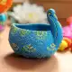 Washable Terracotta Modern Swan Diya Tealight T-Light Holder - Blue